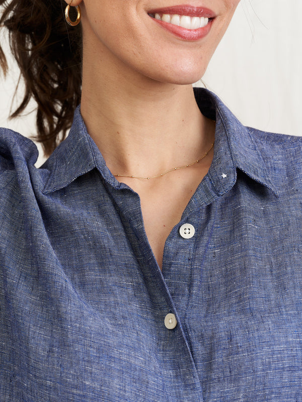 La Chemise ESSENTIELLE - Chambray bleu - Kipluzet