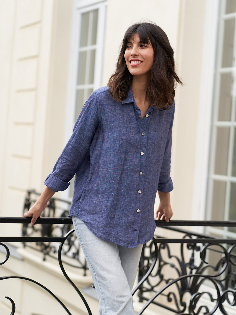 La Chemise ESSENTIELLE - Chambray bleu - Kipluzet