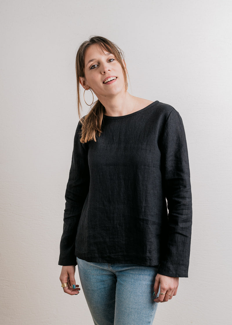 La Blouse LENGVA - Noire - Kipluzet